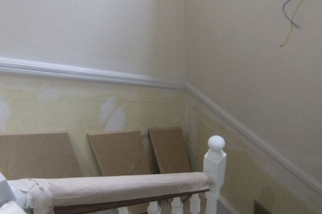 Decoración subida de escalera